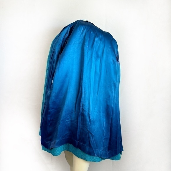 I.Magnin Vintage Turquoise Coat 1960s - Picture 6 of 9